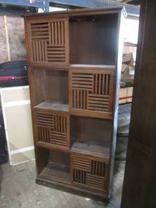 lot 380 image: (GRG) Book Shelf All 4 Front Panels Slide 71 H x 33 W x 12 12 D (Matches Lot 381)
