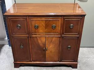 Vintage Sears Silvertone 101 731-1 & 831-1 Vintage Tube Wire Recorder & Radio in Beautiful Cherry Wood Cabinet ($100 Reserve Price)