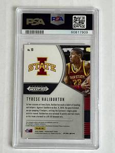 2020 Panini Prizm DP Tyrese Haliburton Red Ice #10 PSA 10 Gem Mint