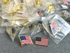Huge Lot of 1 USA Flag Lapel Pins (New)