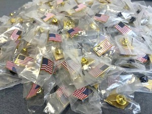Huge Lot of 1 USA Flag Lapel Pins (New)