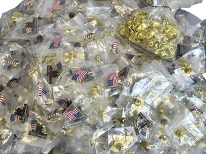 Huge Lot of 1 USA Flag Lapel Pins (New)