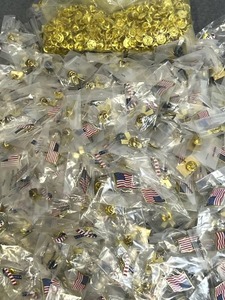 Huge Lot of 1 USA Flag Lapel Pins (New)