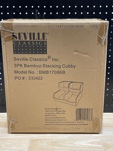 3 Piece Wooden Stackable Bin Set
