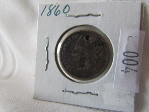 1860 Indian Head One Cent