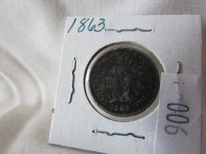 1863 Indian Head One Cent