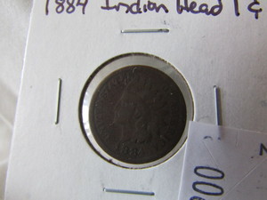 1884 Indian Head One Cent