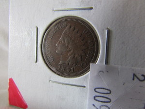 1891 Indian Head One Cent
