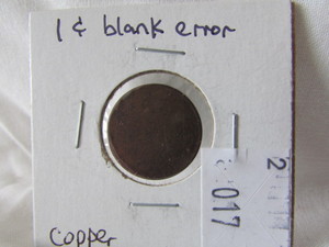 One Cent Copper Blank