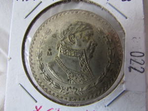 1957 Mexico Silver 1 Peso