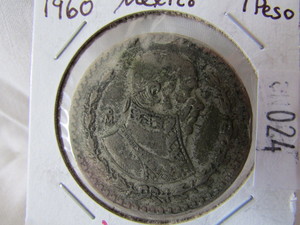 1960 Mexico Silver 1 Peso