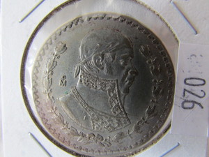 1962 Mexico Silver 1 Peso