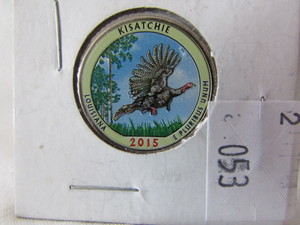 2015 Louisiana State Colorized Quarter