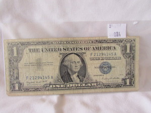 1957 A One Dollar Silver Certificate