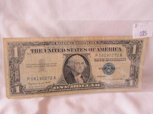 1957 A One Dollar Silver Certificate
