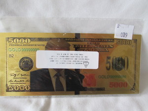 Donald Trump Novelty Note