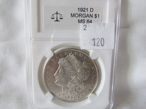 1921 D Morgan Silver Dollar