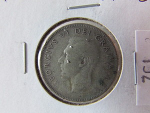 1950 Canada Silver Quarter