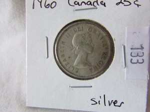 1960 Canada Silver Quarter