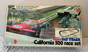 lot 73 image: Mattel 1970 Sizzlers Fat Track California 500 Race Set