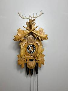 lot 99 image: Vintage German Wood Cuckoo Clock