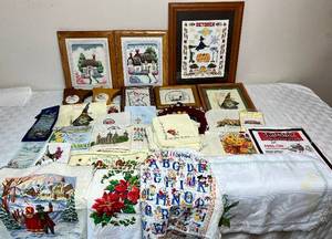 lot 115 image: Year Round Crossstitch and Unfinished Projects