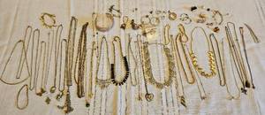 lot 128 image: Costume Jewelry Lot of Necklaces, Earrings and Bracelets