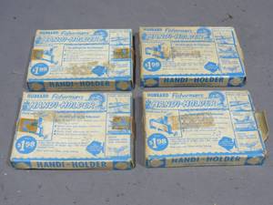 lot 78 image: 4 Piece Lot Vintage Hubbard Fishermans Handi - Holder
