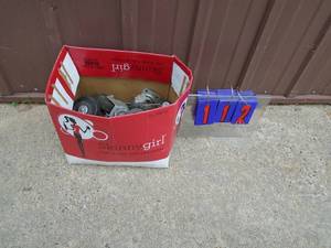 Box of casters. As shown.