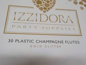 30 Plastic Champagne Flutes...