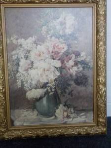 Garden Ridge Oil on Board Gold Frame 17 x 23