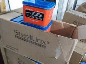 6 each of 5 lb Pkgs Steel Linx Packages Fasteners #8 x 2 12 Philips Bugle Head Coarse Thread Black Phosphate SharpPoint