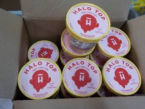 12 Halo Top Strawberry Individual Cake Mixes- just add water and microwave