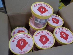 12 Halo Top Strawberry Individual Cake Mixes- just add water and microwave
