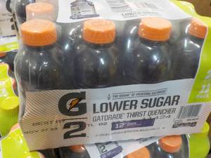 12 pack Gatorade Grape Lower Sugar Best by 11272023