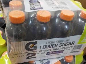 12 pack Gatorade Grape Lower Sugar Best by 11272023