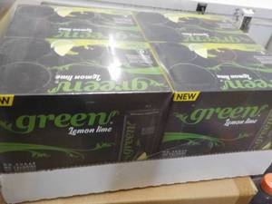 4 x 6 packs Green Lemon Lime no sugar, no calories, and no artificial sweeteners