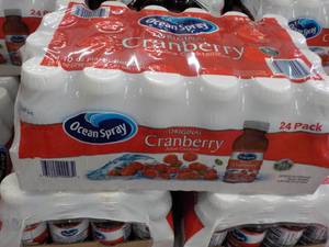 24 pack Ocean Spray Cranbery Juice - 24 x 10 oz bottles