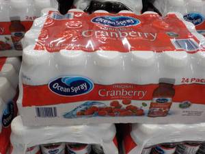 24 pack Ocean Spray Cranbery Juice - 24 x 10 oz bottles