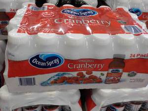 24 pack Ocean Spray Cranbery Juice - 24 x 10 oz bottles