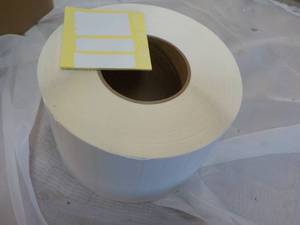 Large Roll BD Notch Meditech Labels- sample sizes as shown