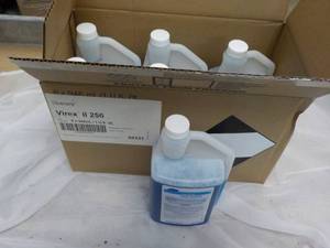 6 x 1 qt Bottles Virex II 256 Diversey One Step Disinfectant and Deodorant