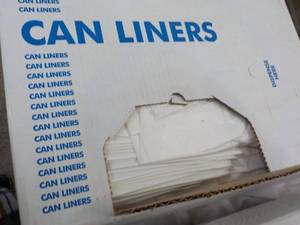 Case of 200 - 32 Gallon Clear Can Liners 33 x 45