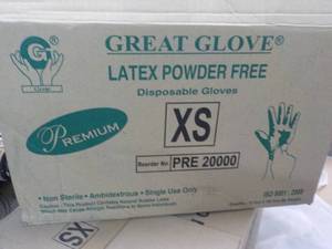 1000 Latex Powder Free XS Gloves...