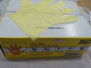 1000 Valu Guard Yellow Stretch Gloves