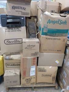 Pallet Lot from a storage unit untouched huge amount of random mystery misc