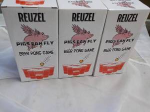 3 Reuzel Pigs Can Fly Beer Pong Games - New
