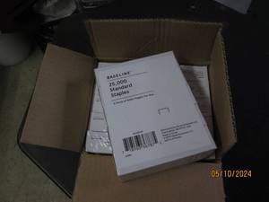 lot 34 image: case of 100,000 staples...