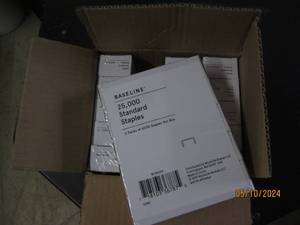 lot 35 image: case of 100,000 staples...
