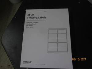 lot 42 image: 2500 shipping labels...